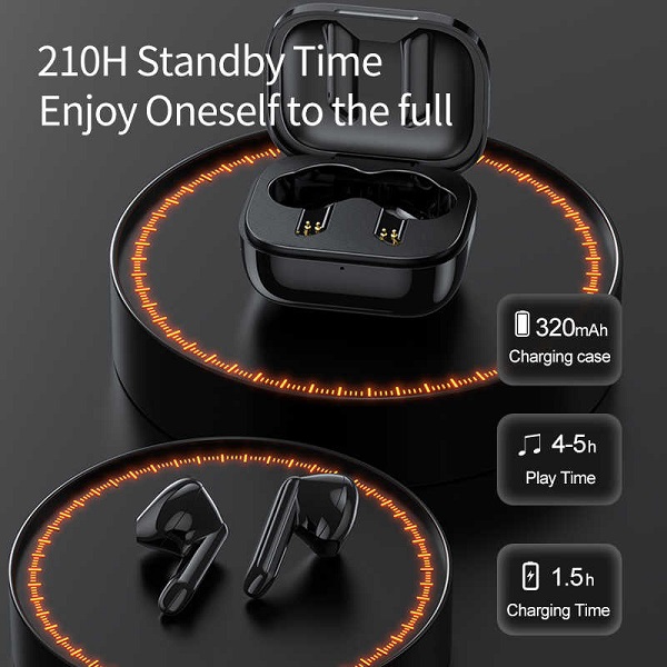 Bluetooth Ακουστικά TWS HiFi Sound με Θήκη Φόρτισης Awei T36- Black